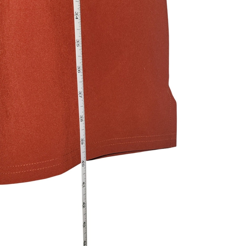 Under Armour Womens Wide Leg Athletic Pants Rust Orange Elastic Waist Small - Picture 8 of 10